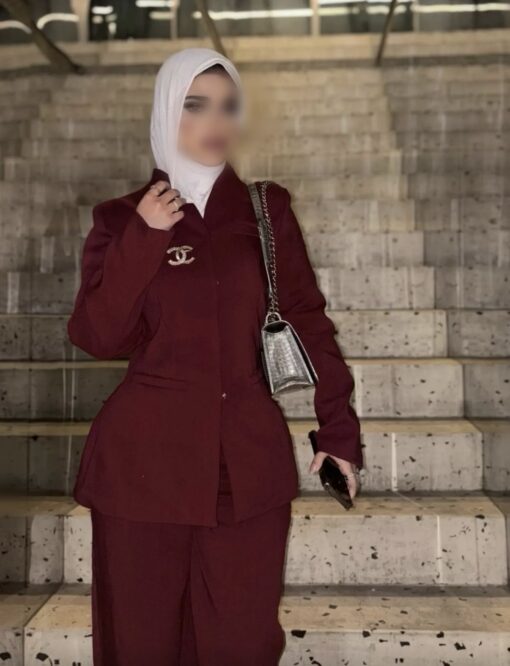 ⁦Burgandy set⁩ - الصورة ⁦2⁩