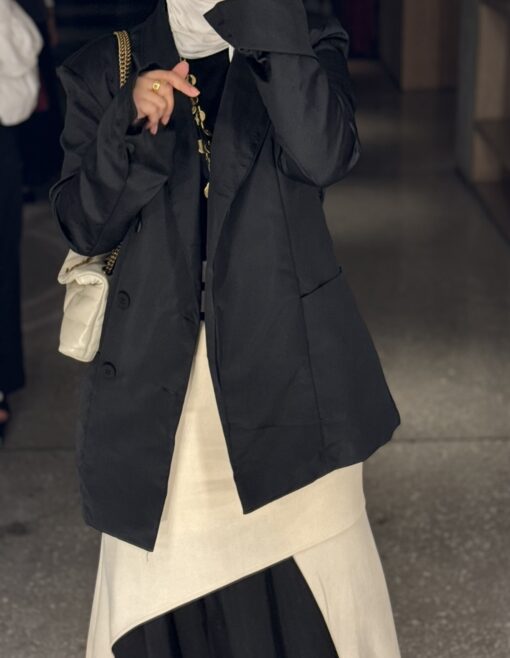 silk blazer