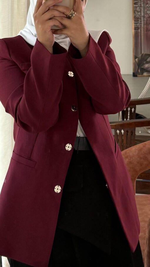 Burgandi blazer