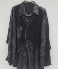 Grey black summer top
