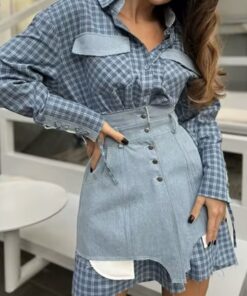 Denim suits shirt