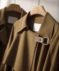 Alternative view of Brown camel coat