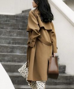 Brown camel coat