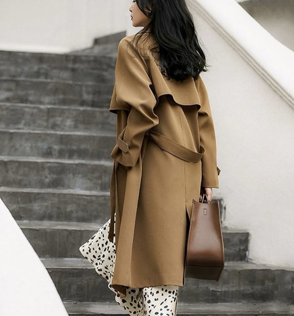 Brown camel coat