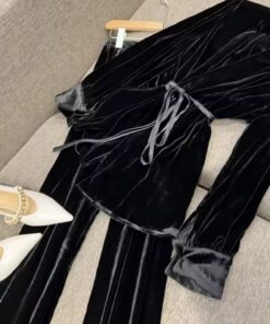Black Velvet set