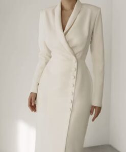 Alternative view of Long white dress